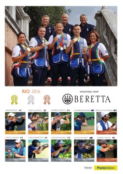 Beretta, 490 anni di storia industriale Cartolina con atleti Beretta a Rio 2016
