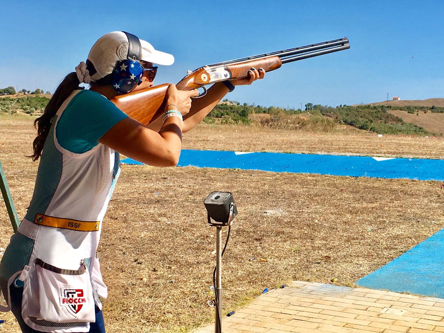 Campionato italiano individuale Skeet calibro 20 Chiara Costa al tiro durante il campionato italiano individuale Skeet calibro 20