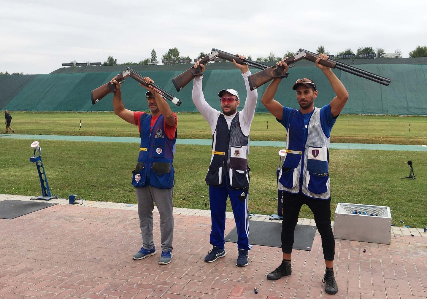 Campionato Italiano Trap e Skeet 2019 Podio dello Skeet nella categoria Eccellenza