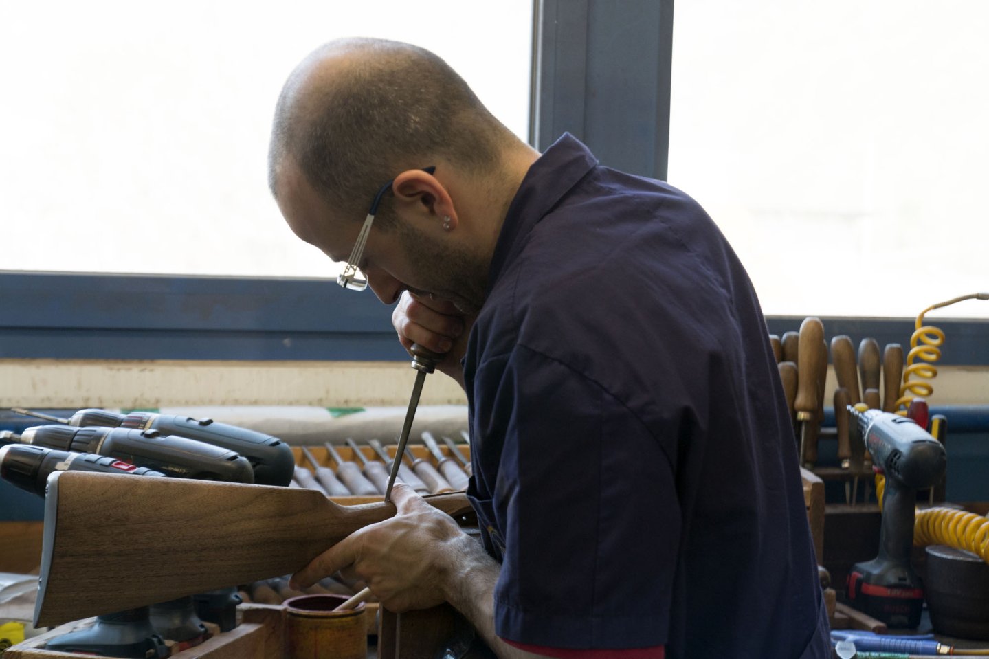Fucili Pedersoli Lavorazione dei fucili Pedersoli