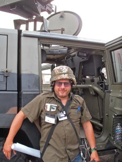 L’Esercito ospite al Game Fair 2016 autore con elmetto