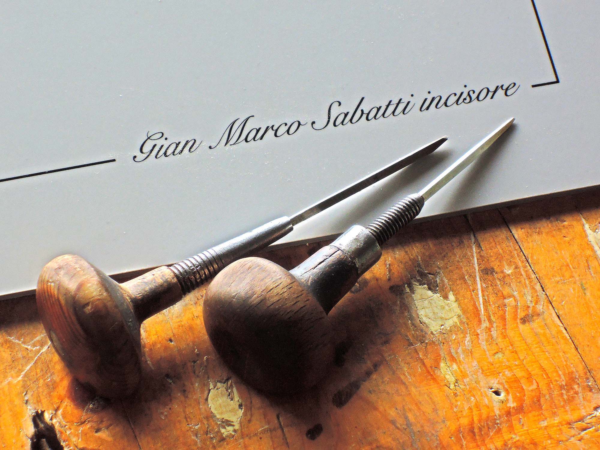 incisione: Gian Marco Sabatti, incisore incisione: Gian Marco Sabatti, incisore