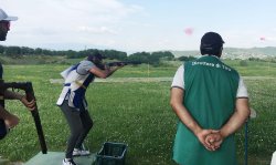 Gold Cup Beretta 2018 ad Arezzo Emanuele Fuso durante la gara