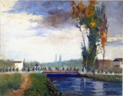 La Grande Guerra: i racconti pittorici di Italico Brass in mostra a Milano Dipinto Italico Brass "Sconfinamento dei bersaglieri a Treponti