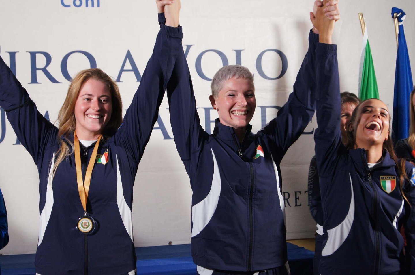 La squadra prima classificata nel trap femminile