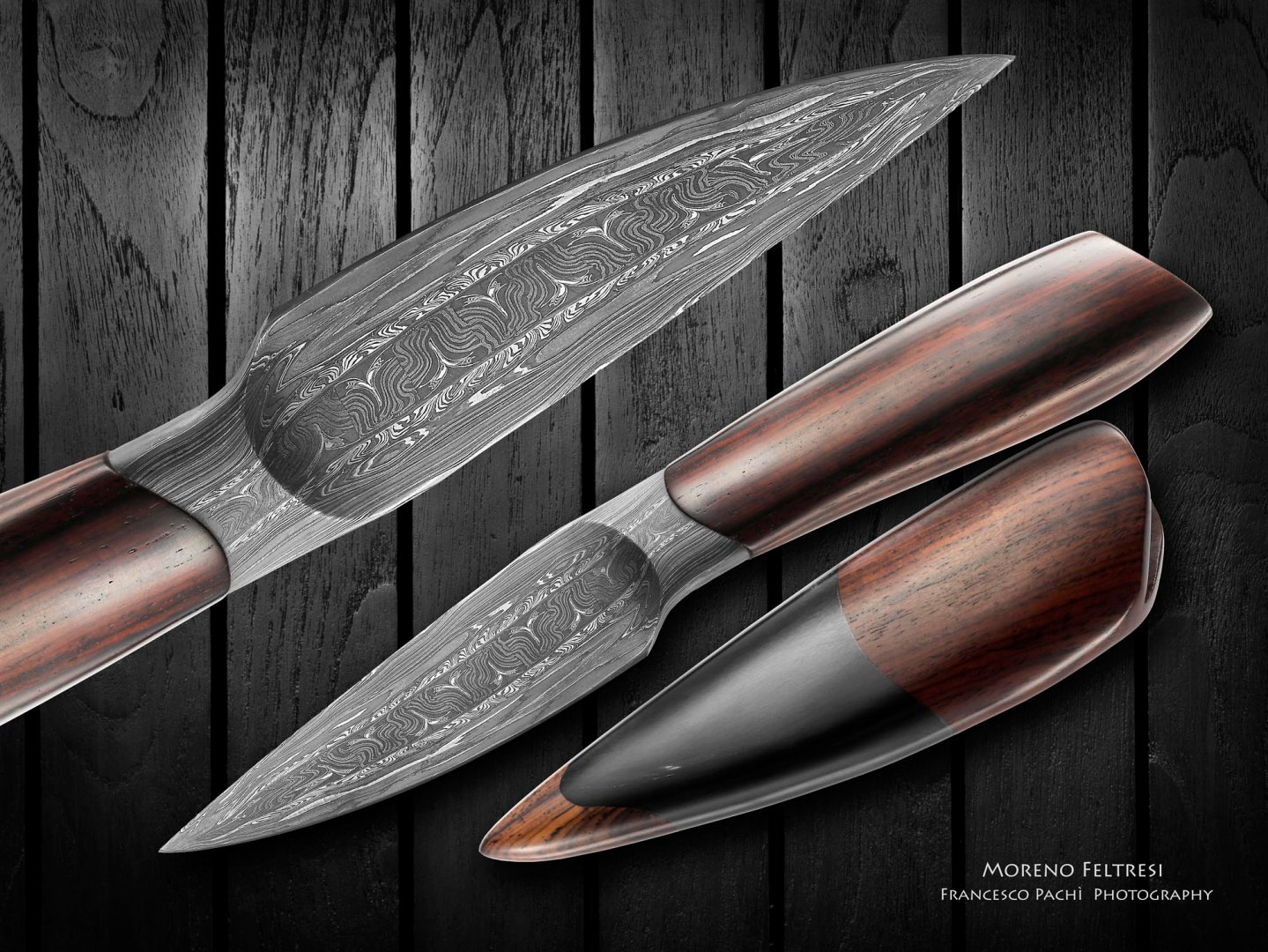 Moreno Feltresi - Coltello Semi-integrale con manico in Cocobolo Moreno Feltresi - Coltello Semi-integrale con manico in Cocobolo