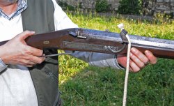 La Miccia Dettaglio piastra dell'archibugio a miccia