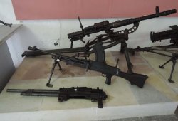 Le armi della Fortezza Argentata Mitragliatrici esposte nel museo di armi