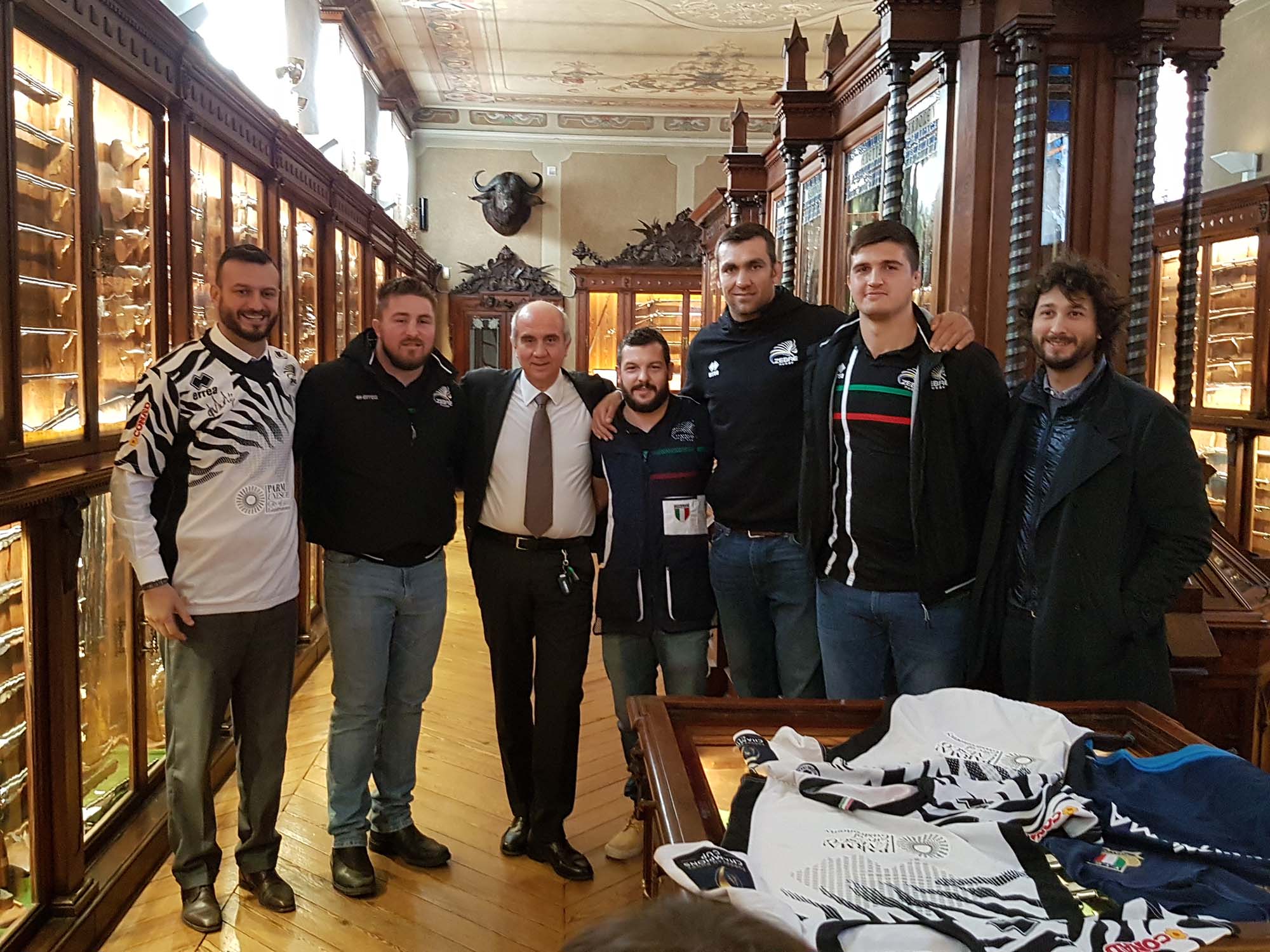 beretta: Le Zebre del rugby visitano la Beretta