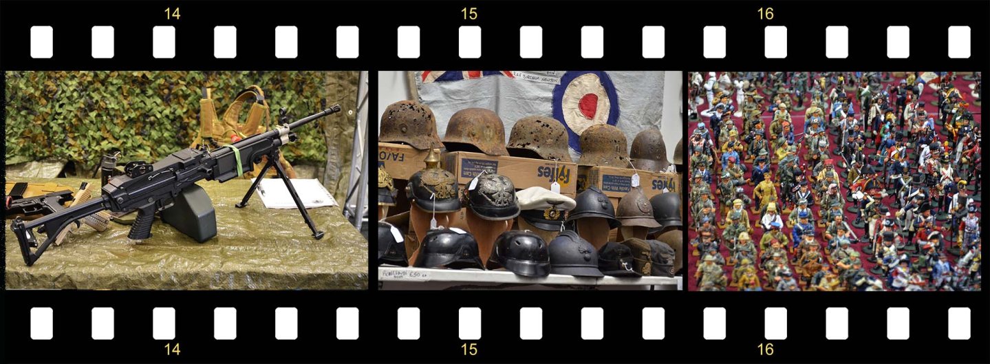 Militareggio: mostra mercato di collezionismo militare Fucili e elmi