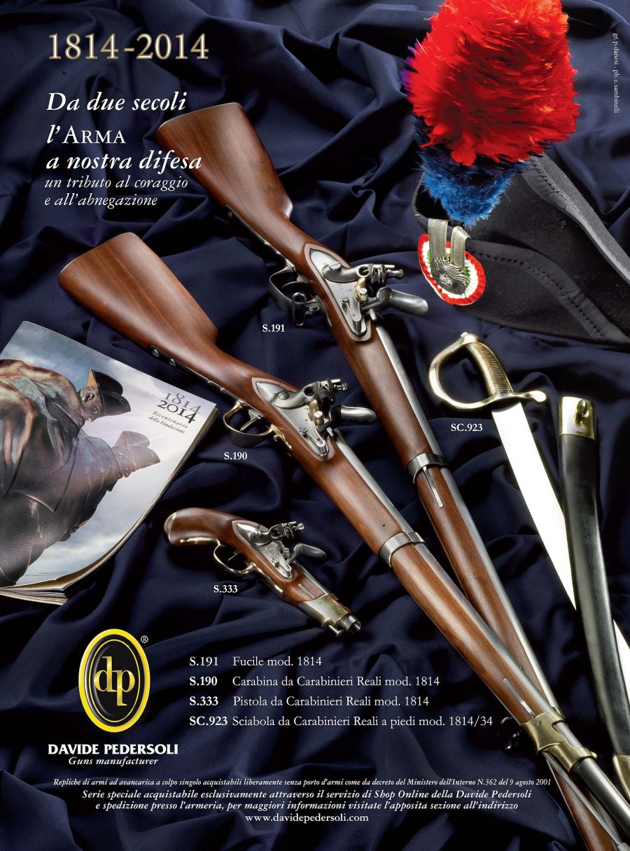 Repliche Pedersoli per i 200 anni dell'Arma dei Carabinieri Repliche Pedersoli per i 200 anni dell'Arma dei Carabinieri