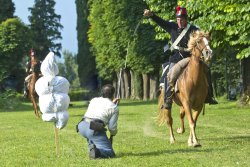 Rievocazione storica. La battaglia di Solferino nel suo 156° anniversario addestramento cavalleria