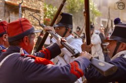 Rievocazione storica. La battaglia di Solferino nel suo 156° anniversario combattimenti alla baionetta