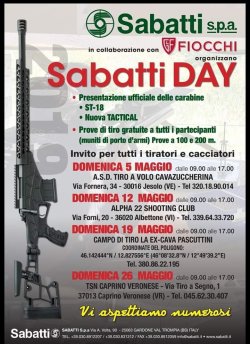 Sabatti Day a Caprino Veronese Locandina dell'evento Sabatti Day