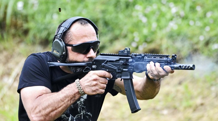 Saiga 9 al tiro