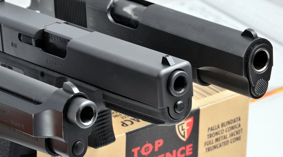 Beretta 92 - Colt 1911 - Glock 17 prova comparativa Beretta 92 - Colt 1911 - Glock 17 prova comparativa