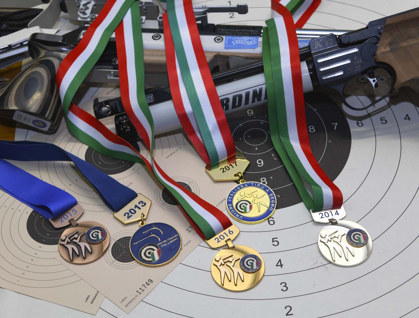 Il Tiro a Segno nazionale di Tolmezzo Medaglie e pistola Pardini