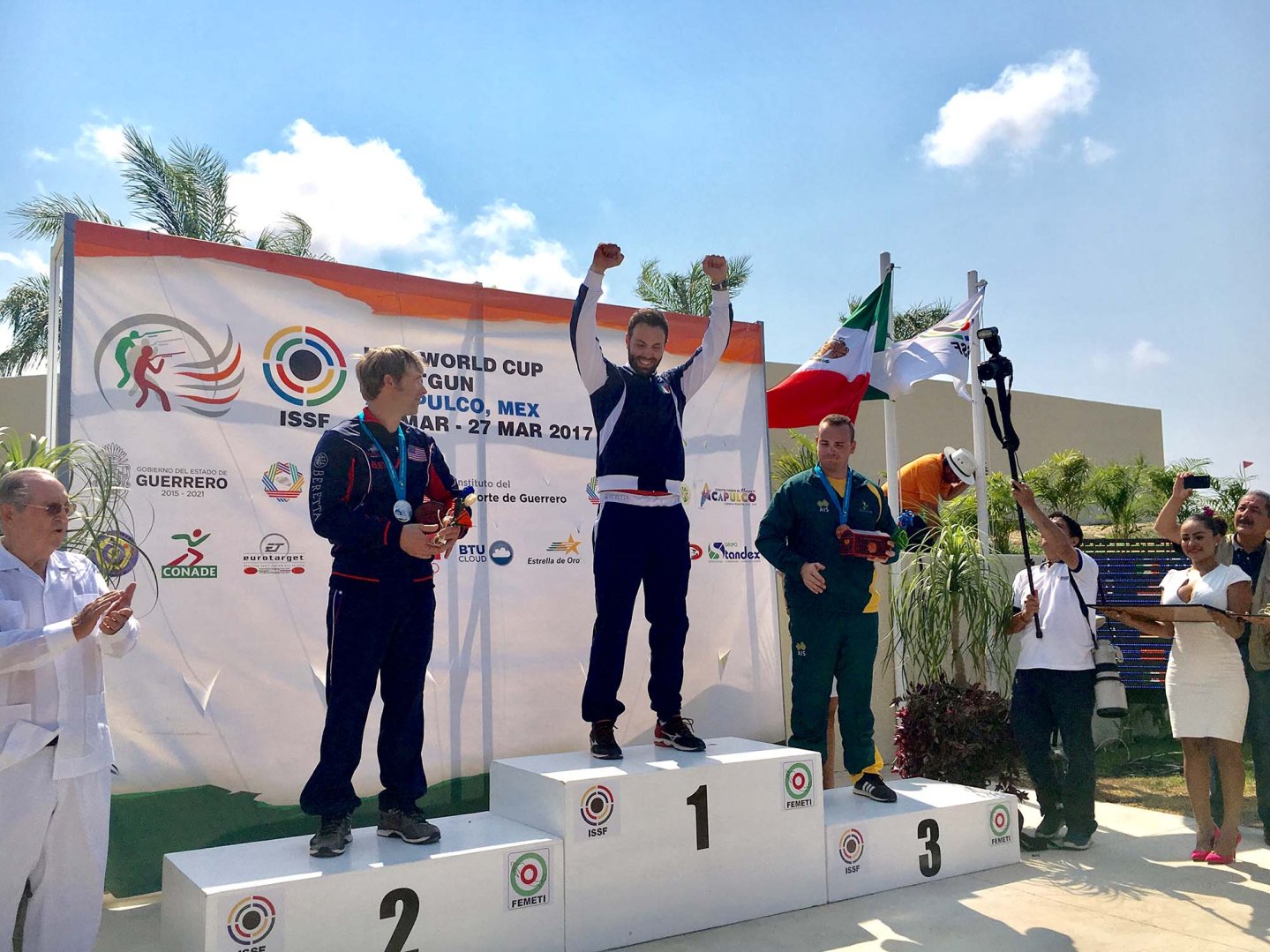 Podio dello Skeet uomini ad Acapulco
