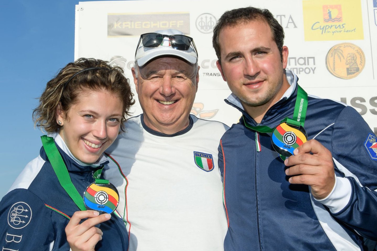 Il Double Trap italiano ancora sul tetto del Mondo Alessia Iezzi, Albano Pera e Valerio Grazini