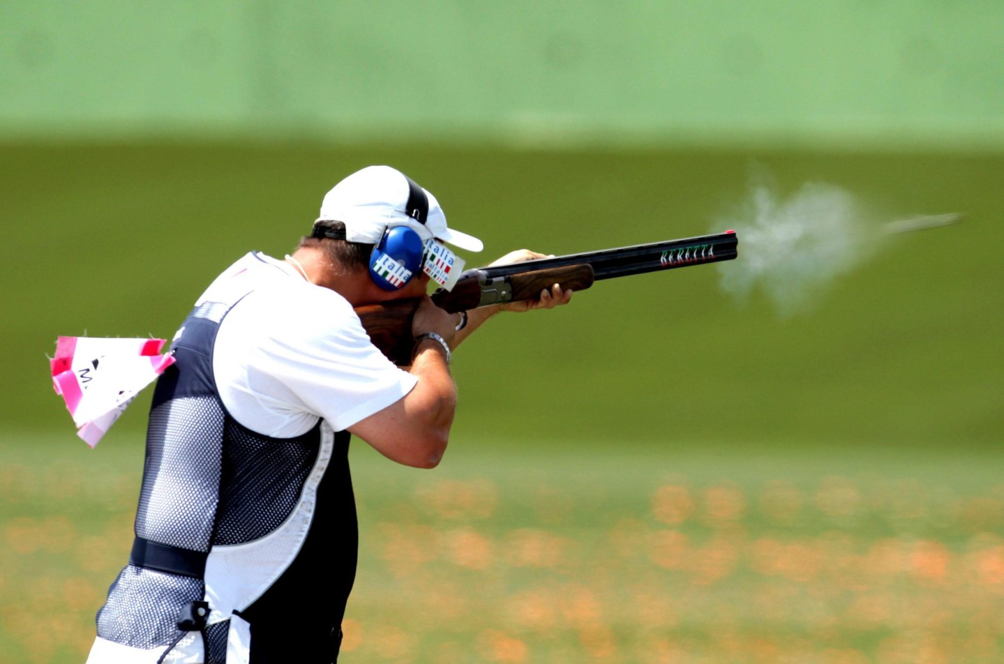Giovanni Pellielo al tiro 2015 European Games Tiro al volo la posizione in pedana
