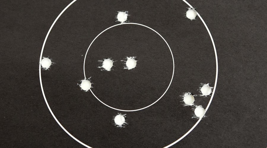 Rosata a 300 metri con cartucce Browning BXR con palla da 155 grani