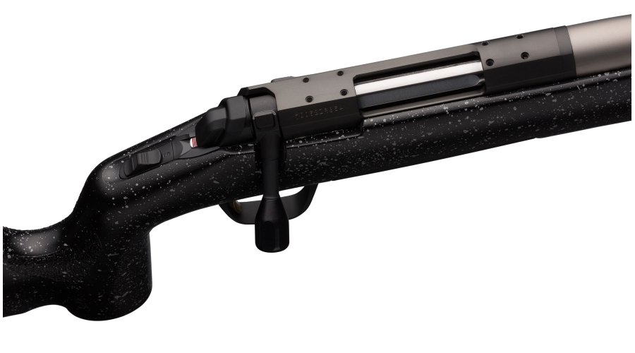 Dettaglio sull'azione a otturatore girevole-scorrevole della carabina Browning X-Bolt Max Long-Range 