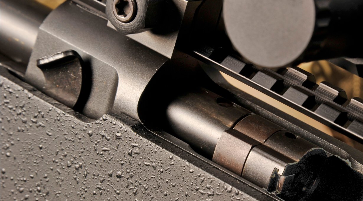 La testina dell’otturatore vista dalla finestra di espulsione