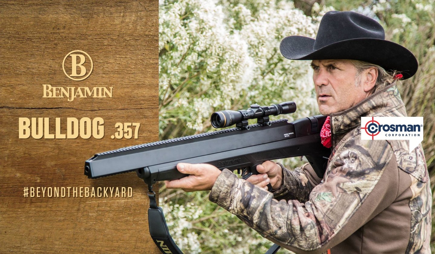 La Crosman Corporation offre il fucile ad aria compressa Benjamin Bulldog calibro .357 a piena potenza