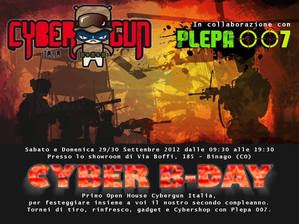 softair: GSG KSK-1 e Cyber B-Day