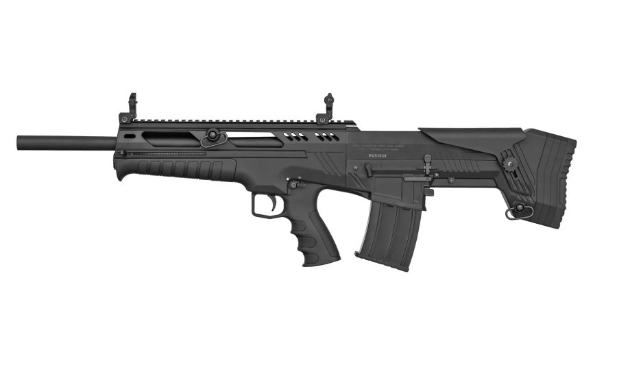 Derya Enforcer, il semiautomatico calibro 12 in versione bull-pup Derya Enforcer vista lato sinistro