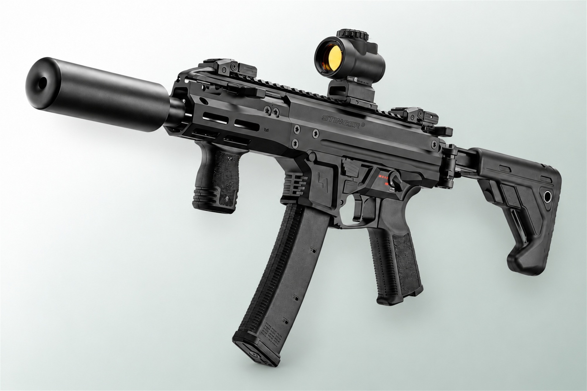 carabine: Lucansky Arms Stinger 9: la PCC semiautomatica in calibro 9x19 mm con sistema di riduzione del rinculo DMT.