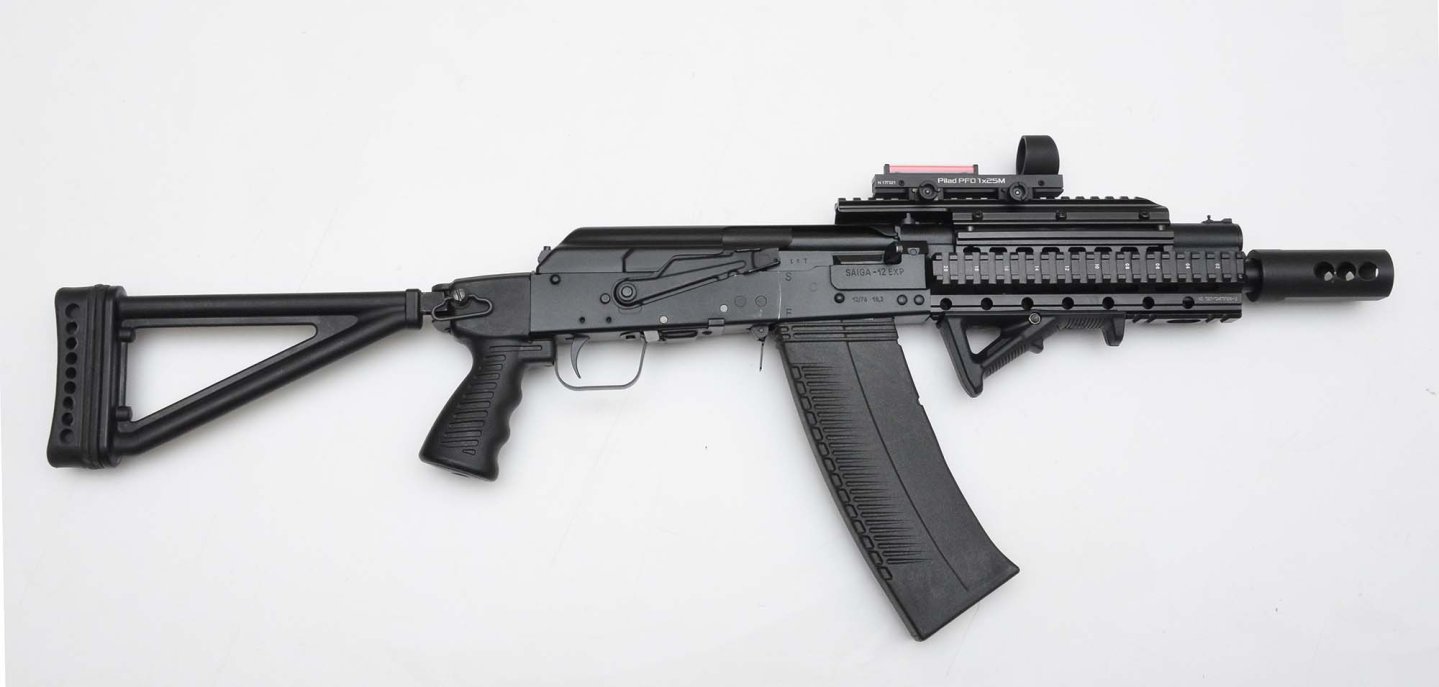 Saiga 12-083 C TAC Calibro 12/76, lato destro