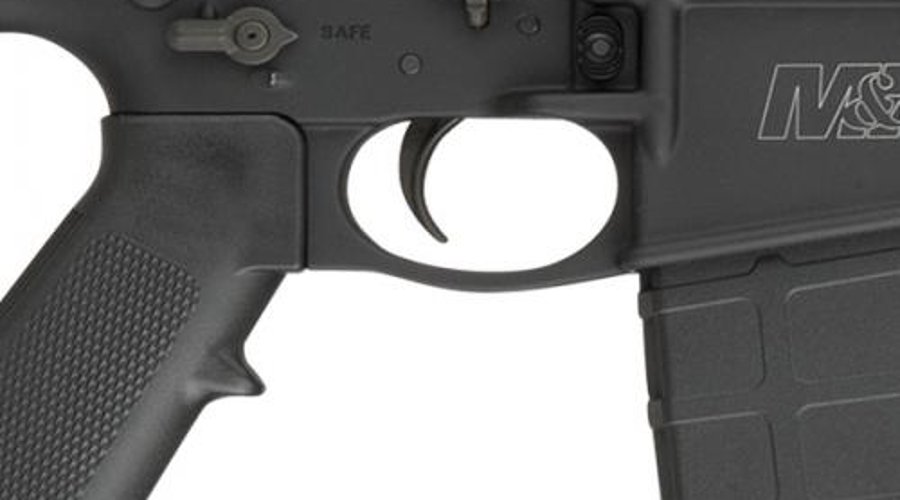Smith & Wesson M&P10 sport rifle in .308 Win with ambidextrous Bolt, magazine, and safety controls.
