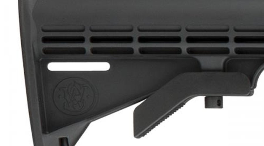 6-position telescopic type stock of the Smith & Wesson M&P10 sport rifle in .308 Win