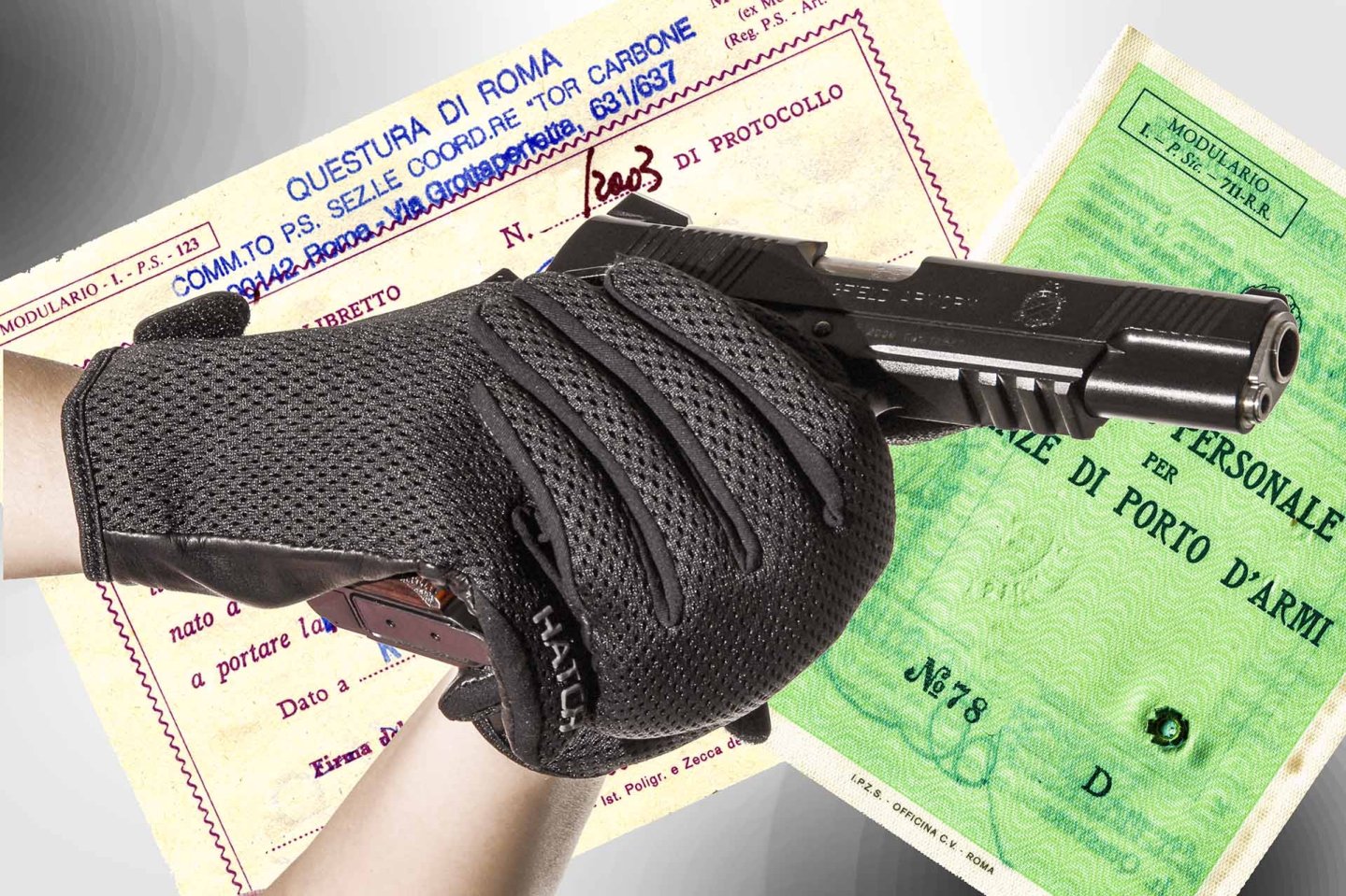 Pistola con porto d'armi