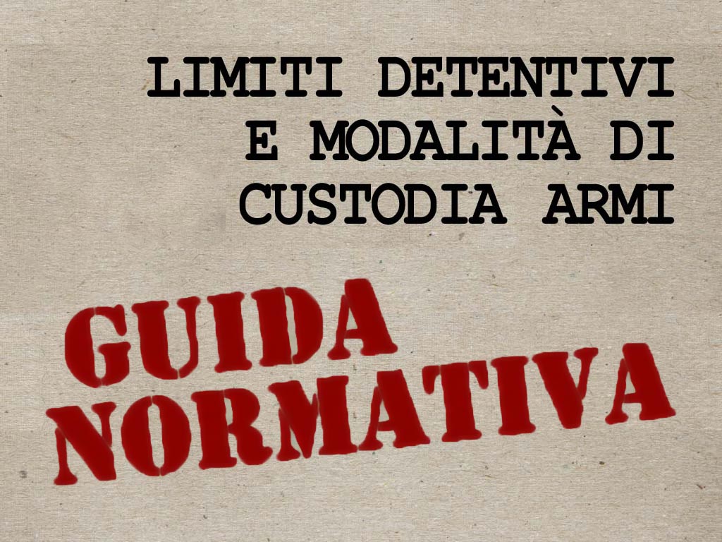 legge: Limiti detentivi e modalità di custodia armi - Guida pratica