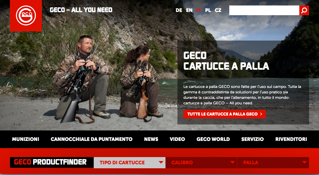 geco-ammunition: GECO: un nuovo sito web ottimizzato anche per smartphone e tablet