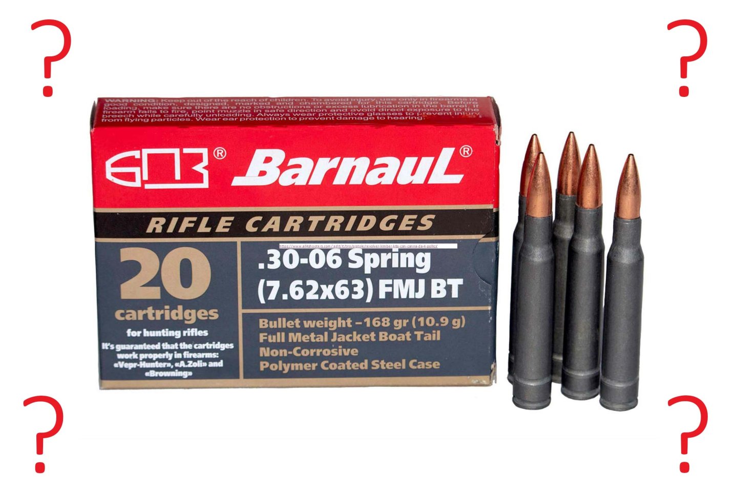 Munizioni Barnaul in .30-06, le cartucce del mistero (o quasi) Munizioni Barnaul in .30-06