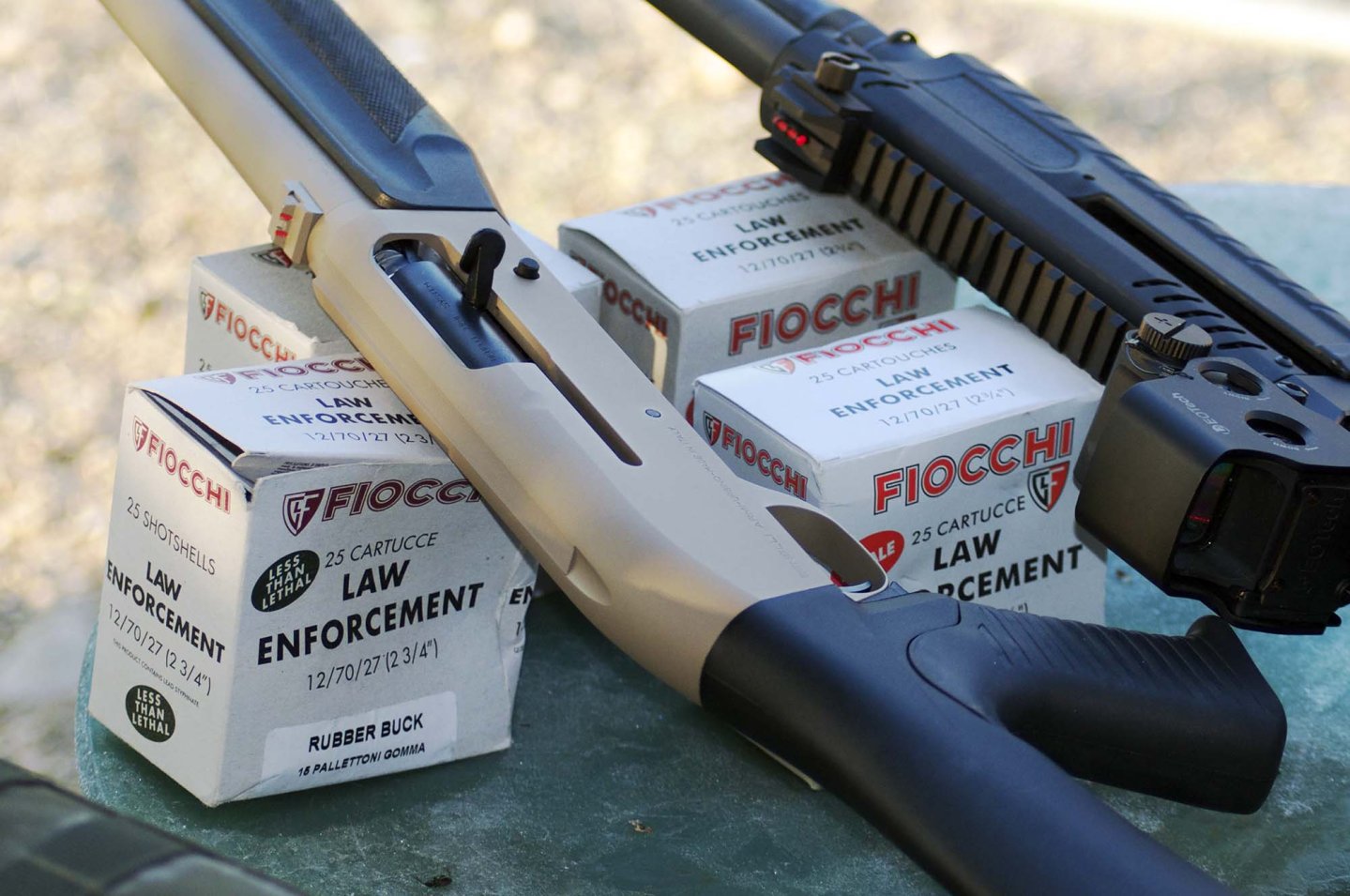 Munizioni Fiocchi cal. 12 "Lethal" Fucili Fabarm SFT12 a pompa ed un Benelli M1 Super 90 inerziale