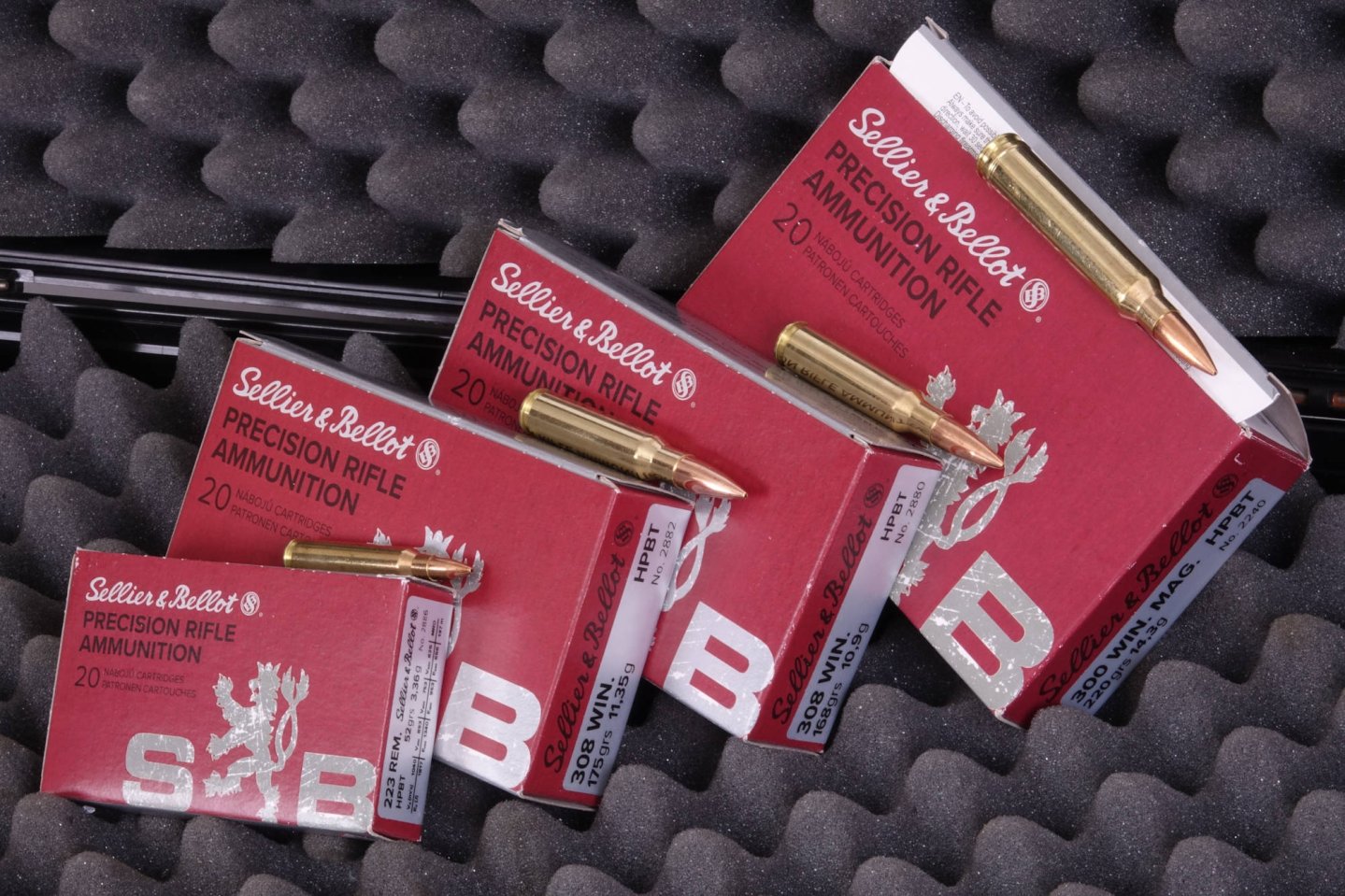 Test sulla precisione: munizioni Sellier & Bellot da tiro nei calibri .223 Rem., .308 Win, .300 WM e .338 Lapua Magnum Sellier & Bellot in calibro .223 Rem. .308 Winchester, .300 Winchester Magnum e .338 Lapua Magnum.