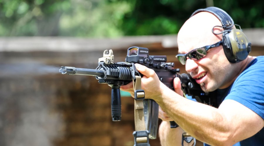 Leupold D-EVO e LCO Leupold D-EVO su carabina