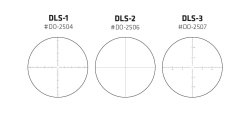 Ottica Delta Stryker HD 5-50x56 I tre diversi reticoli dell'ottica Delta Stryker HD 5-50x56