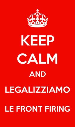 Armi a salve front firing: una proposta per liberalizzarle Meme pagina Facebook