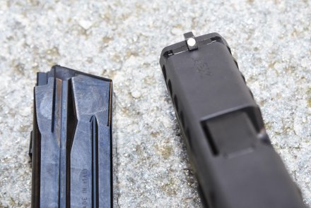 Beretta APX: la prova in esclusiva! Mirino della pistola Beretta APX