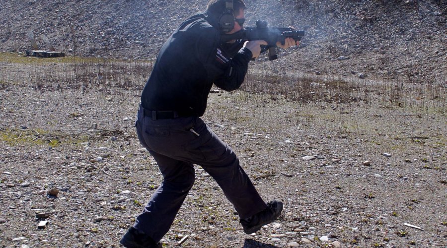 CZ Scorpion EVO 3 tiro in movimento