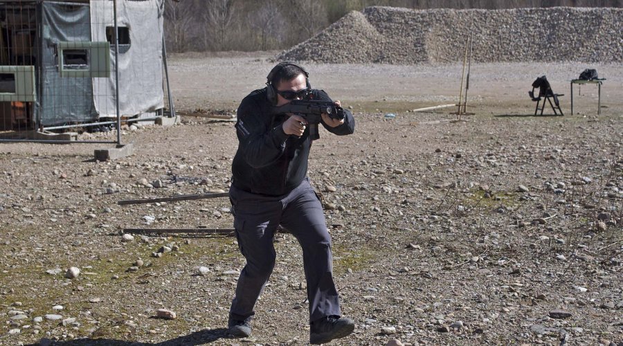 CZ Scorpion EVO 3 durante il tiro