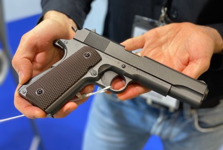 Jolly Softair a HIT Show, le pistole calibro 4,5mm di Bruni Jolly Softair BR-1911 con pallini tipo Diabolo