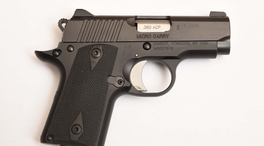 Lato destro della pistola Kimber Micro Carry calibro .380 Auto