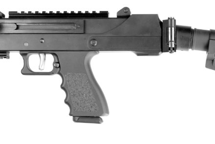 Pistola MasterPiece Arms MPA 35DMG con calcio esteso