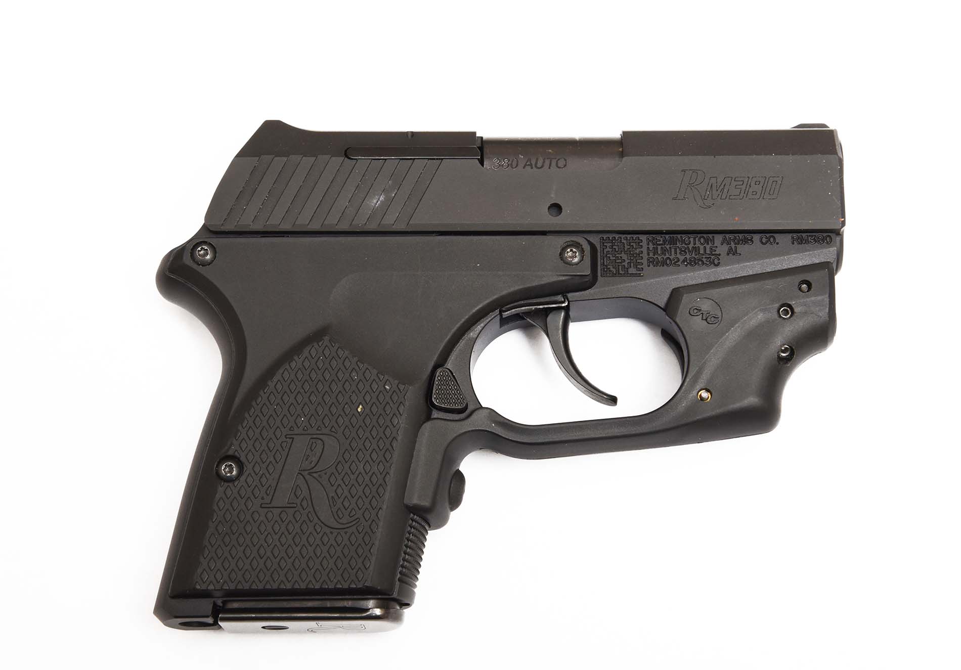 Remington Rm380 Crimson Trace vista lato destro